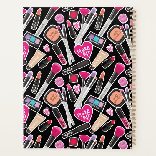 Neon Makeup Muster Planer (Rückseite)