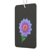 Neon Mandala Blume über dunklen Hintergrund Autolufterfrischer (Links)