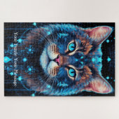 Neon Mandala Majesty Puzzle (Horizontal)