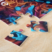 Neon Mandala Majesty Puzzle (Seite)