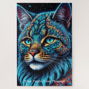 Neon Mandala Majesty Puzzle