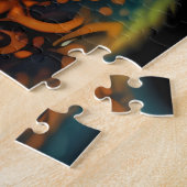 Neon Mandala Majesty Puzzle (Seite)