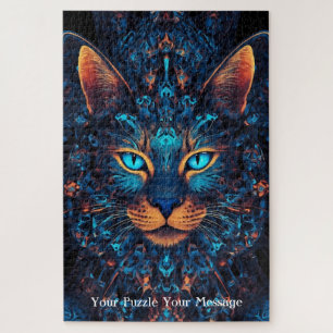 Neon Mandala Majesty Puzzle