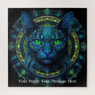 Neon Mandala Majesty Puzzle