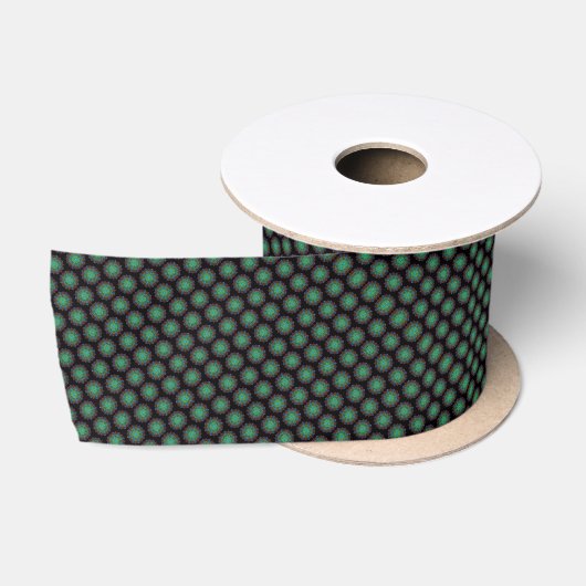 Neon Mandala Pattern Ribbon Satinband (Spule)