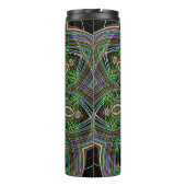 Neon Mandala Pattern Thermosbecher (Rückseite)