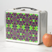 Neon Mandala – Psychedelic Lunch Break  Metall Brotdose (Beispiel)