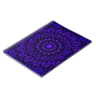 Neon Mandala: Radiant Symmetry Notizblock