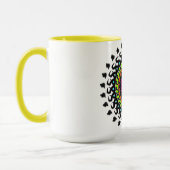Neon-Mandala-Tasse Tasse (Links)