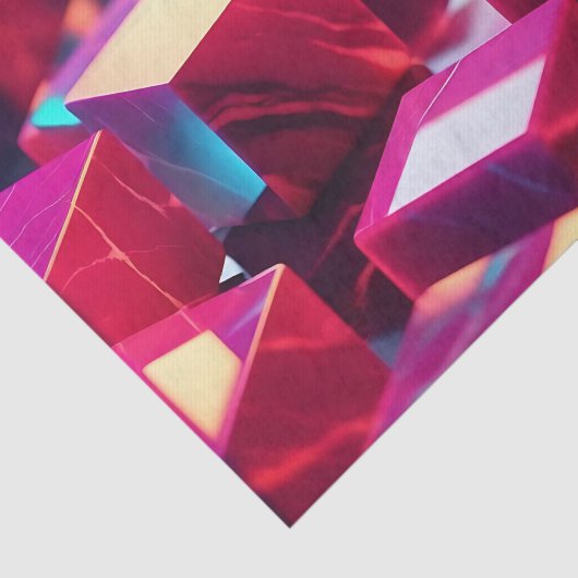 Neon Marble Cube Seidenpapier (Ausschnitt)