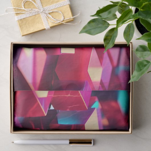 Neon Marble Cube Seidenpapier (Geschenk)
