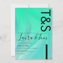Neon Marble Limone Typografie Wedding Inv Einladun
