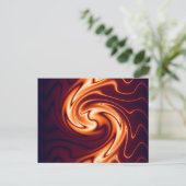 Neon Marbling Postcard Postkarte (Stehend Vorderseite)