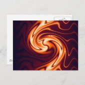 Neon Marbling Postcard Postkarte (Vorne/Hinten)