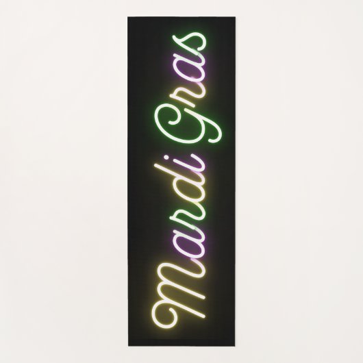 Neon Mardi Gras Yogamatte (Vorderseite)