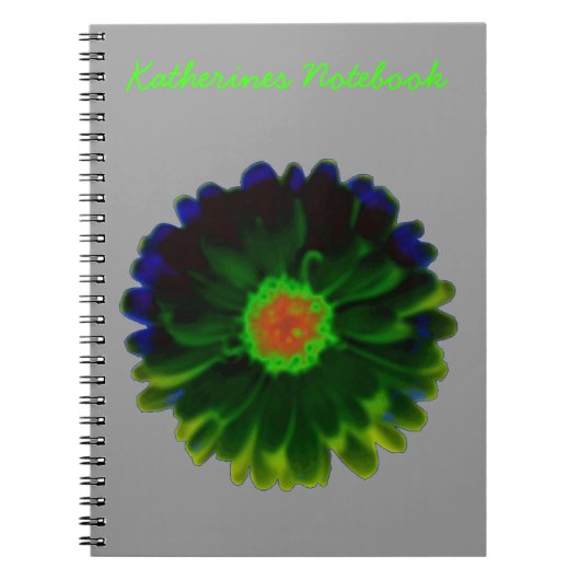 Neon Marigold - individualisierbares Notebook Notizblock (Vorderseite)