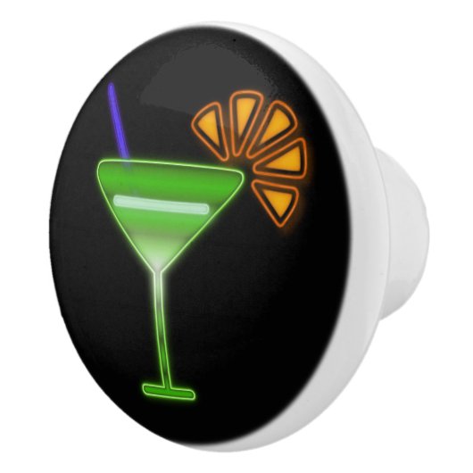 Neon Martini Keramikknauf (Rechts)