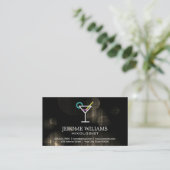 Neon Martini Sign | Hintergrundinformationen zur V Visitenkarte (Stehend Vorderseite)