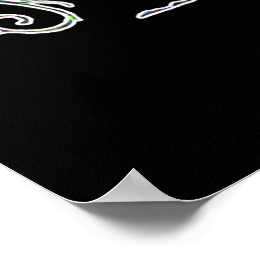 Neon Masquerade Poster (Ecke)