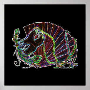 Neon Masquerade Poster