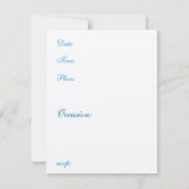 Neon Masquerade Save the Date (Rückseite)