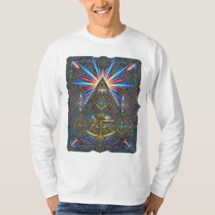 Neon-Maurer-Geometrie T-Shirt