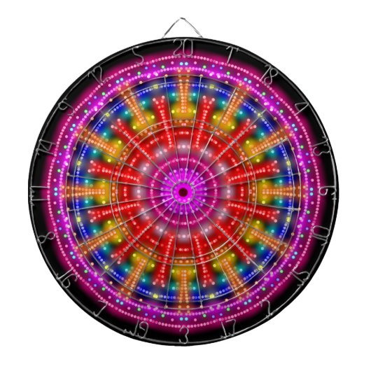 Neon Medallion Dartscheibe (vorne)
