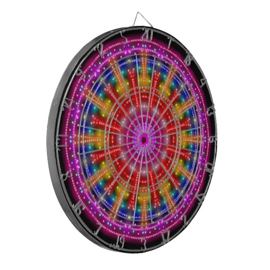 Neon Medallion Dartscheibe (Vorderseite Links)