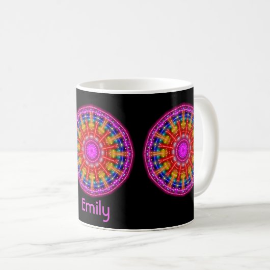 Neon Medallion Kaffeetasse (VorderseiteRechts)