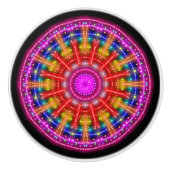 Neon Medallion Keramikknauf (Vorderseite)