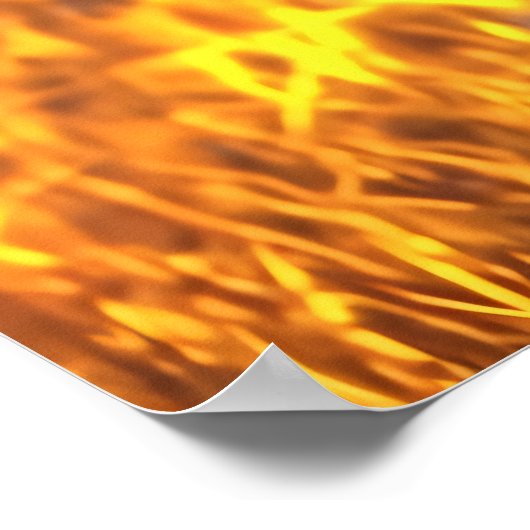 Neon Medieval Warrior - Cyber Fantasy Knight Poster (Ecke)