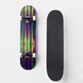 Neon Melted Stripe Skateboard (Vorderseite)