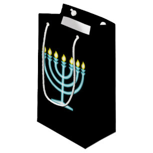 Neon Menorah Kleine Geschenktüte