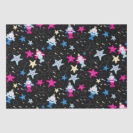 NEON Mermaid Sea Life Fish Starfish Geburtstagspar Seidenpapier