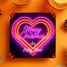 Neon Merry Christmas Party