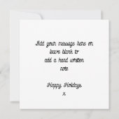 Neon Merry Christmas Personalisiert Card Einladung (Rückseite)