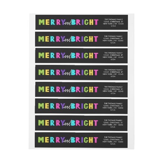 Neon Merry und Bright (Bogen)