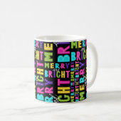 Neon Merry und Bright Kaffeetasse (VorderseiteRechts)