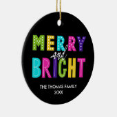 Neon Merry und Bright Keramik Ornament (Rechts)