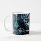 Neon-Metall-Muse Kaffeetasse (Links)