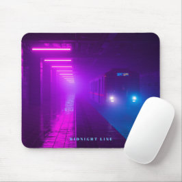 Neon Metro Cyberpunk – Retro Synthwave Vap Mousepad