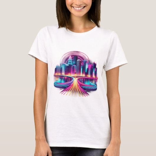 Neon Metropolis Women's T - Shirt (Vorderseite)