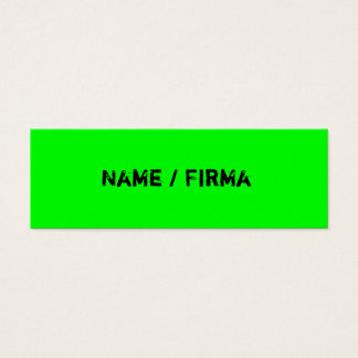 Neon - mini Visitenkarten
