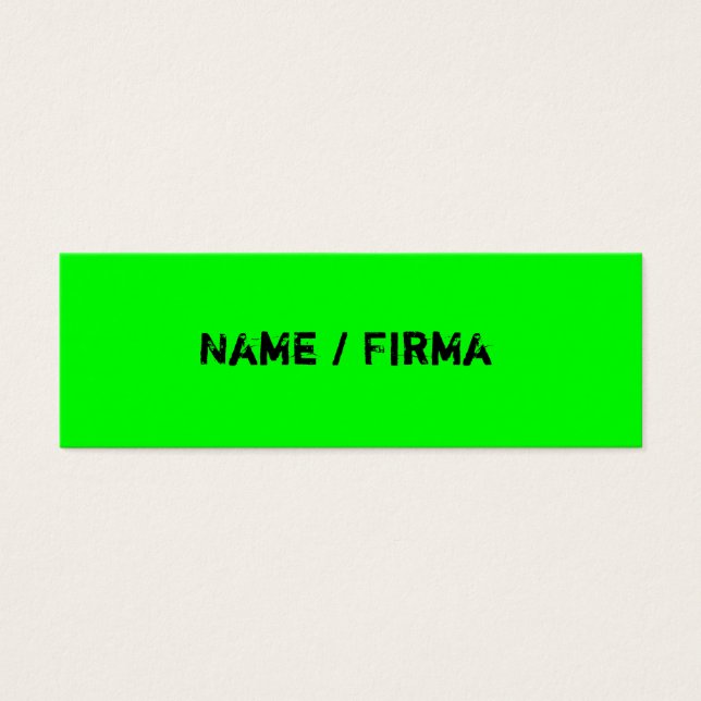 Neon - mini Visitenkarten (Vorderseite)