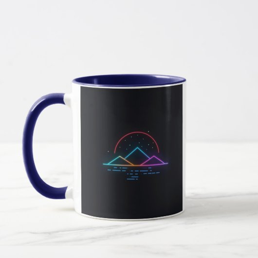 Neon Minimal Winter Aesthetic Design Tasse (Links)