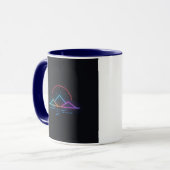 Neon Minimal Winter Aesthetic Design Tasse (Vorderseite Links)