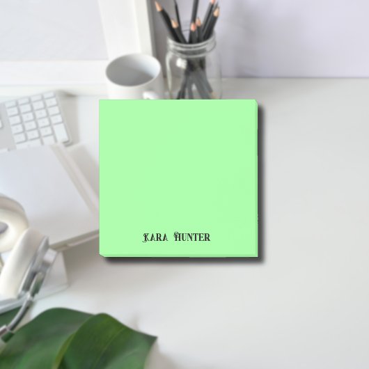 Neon Mint Berufliches Minimalistisches Schwarzes S Post-it Klebezettel
