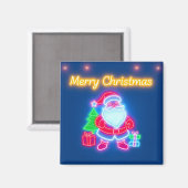Neon Modern Christmas Holiday Collection Magnet (Vorderseite/Rückseite)