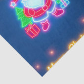 Neon Modern Christmas Holiday Collection Seidenpapier (Ausschnitt)