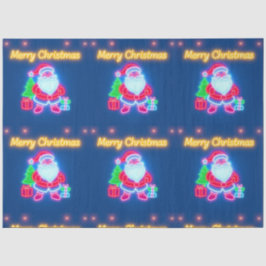 Neon Modern Christmas Holiday Collection Seidenpapier